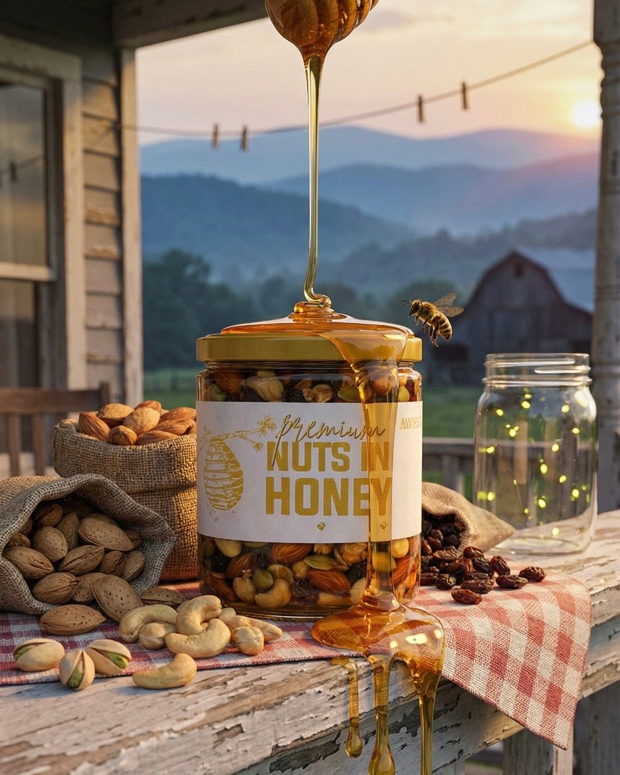 Premium nuts in honey(600 g)